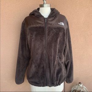 The North Face Brown Fleece With Hoodie